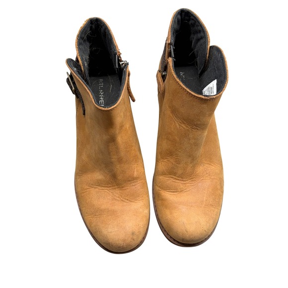 Merrell Womens J001724 Tan Leather Ankle Boots Side Zip Buckle Booties Size 7 - Picture 3 of 9